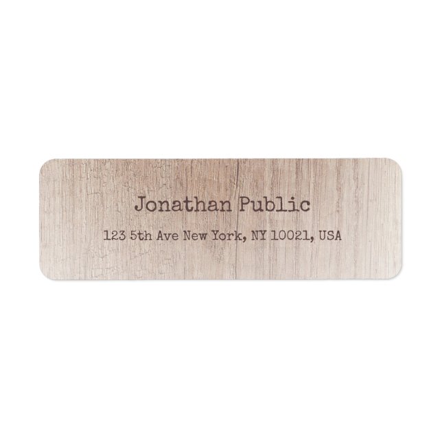 Creative Wood Board Look Distressed Text Template (Front)
