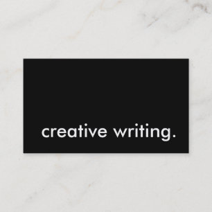 creative writing. business card