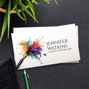 Creative Writing - Fountain Ink Pen Business Card