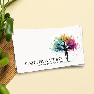 Creative Writing - Fountain Ink Tree Business Card