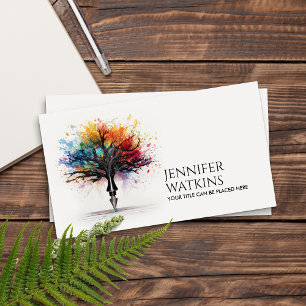 Creative Writing - Fountain Ink Tree Business Card