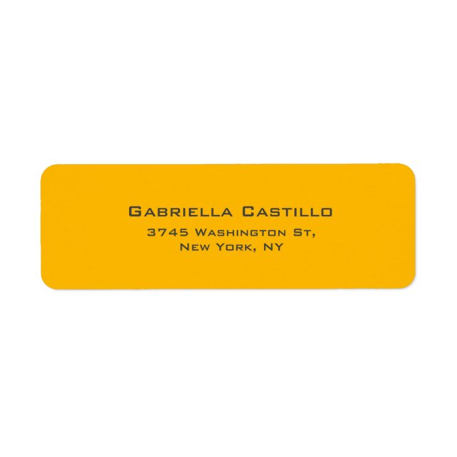 Creative Yellow Colour Plain Elegant Simple (Front)