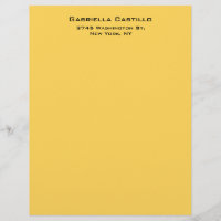 Creative Yellow Colour Plain Elegant Simple