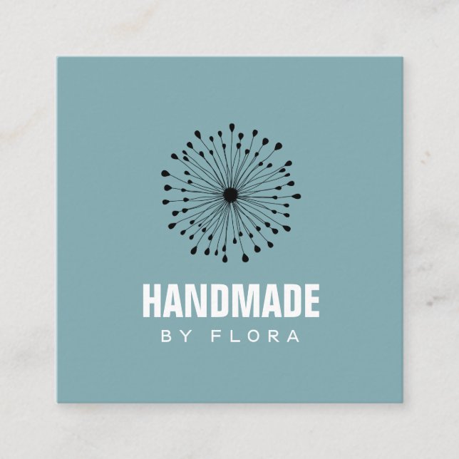 Creatives Modern Handmade Square Business Card (Front)