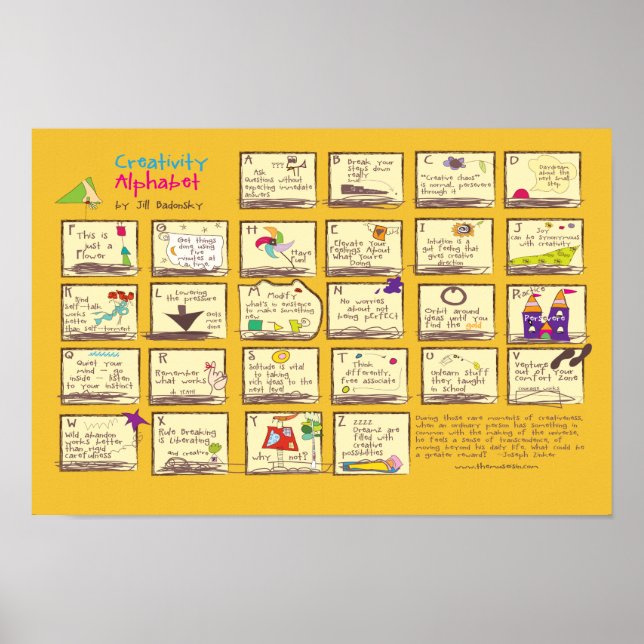 Creativity Alphabet Poster (Front)