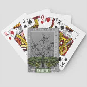 Creativity Butterfly Pu'Shing Bhu'Tons Playing Cards