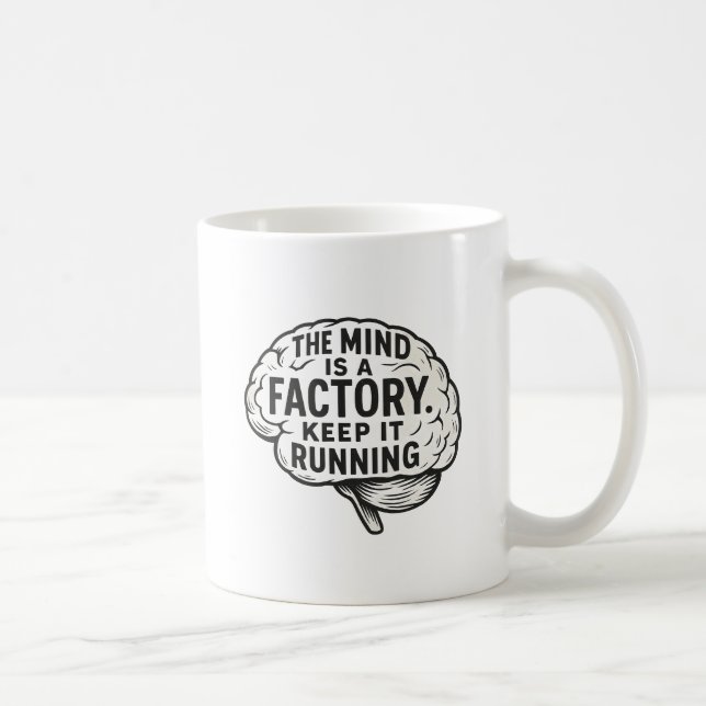 Creativity Focus Black Typography Creatives  Coffee Mug (Right)