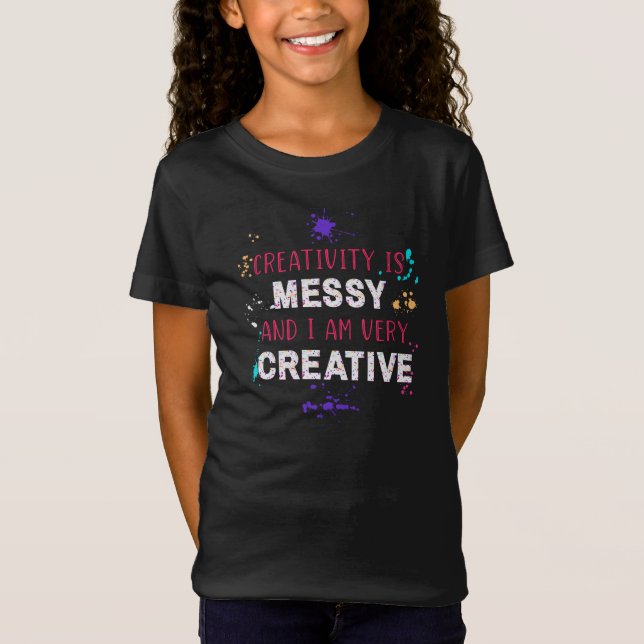Creativity Girl's T-Shirt (Front)
