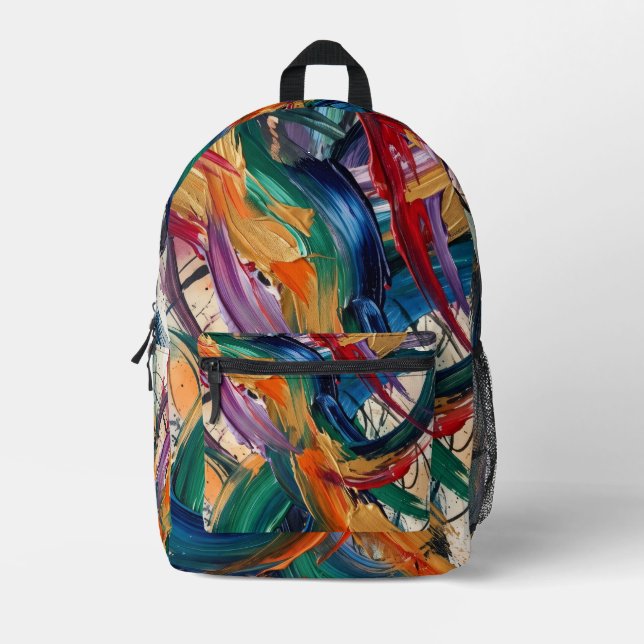 Creativity In Every Detail Printed Backpack (Front)