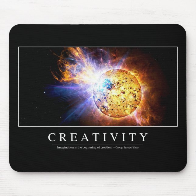 Creativity: Inspirational Quote Mouse Mat (Front)