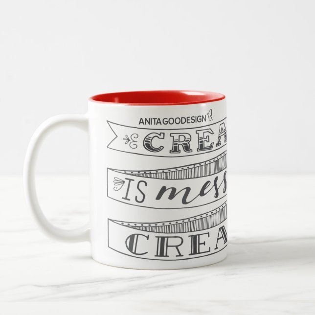 Creativity is Messy and I am Very Creative Mug (Left)