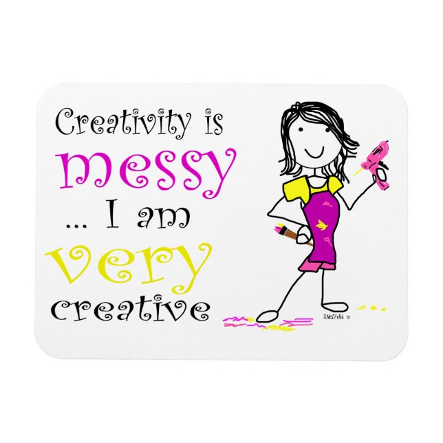 Creativity is Messy Magnet (Horizontal)