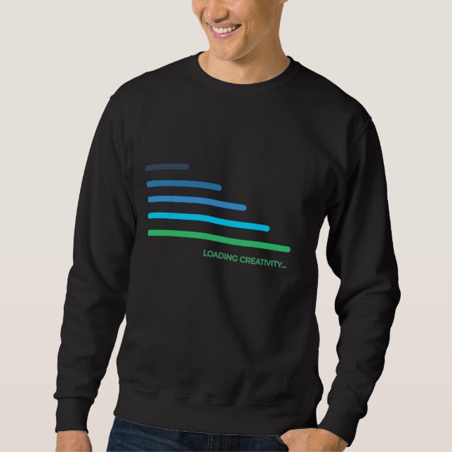 Creativity Loading - Minimalist Progress Bar Shirt (Front)