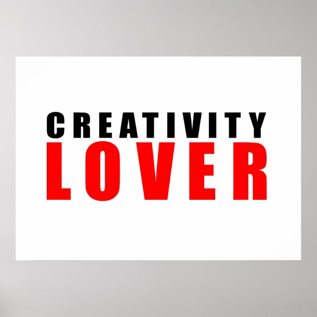 Creativity lover poster (Front)