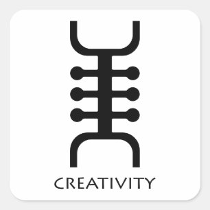 Creativity ( Osidan ) Adinkra Symbol Sticker