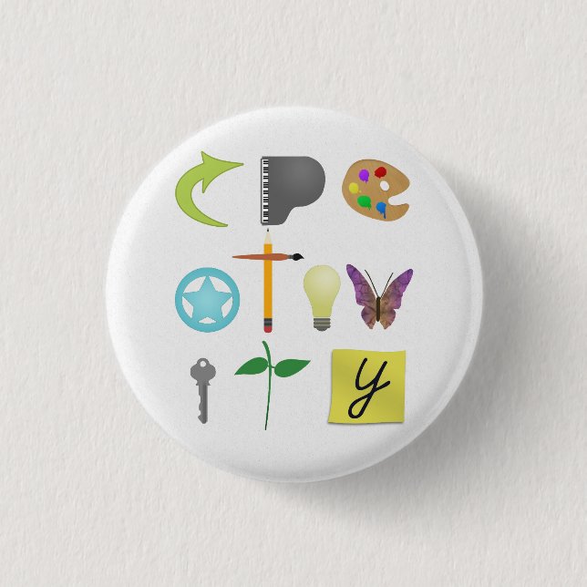 Creativity Pin-Back Buttons (Front)