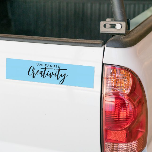 creativity unleashed  bumper sticker (On Truck)