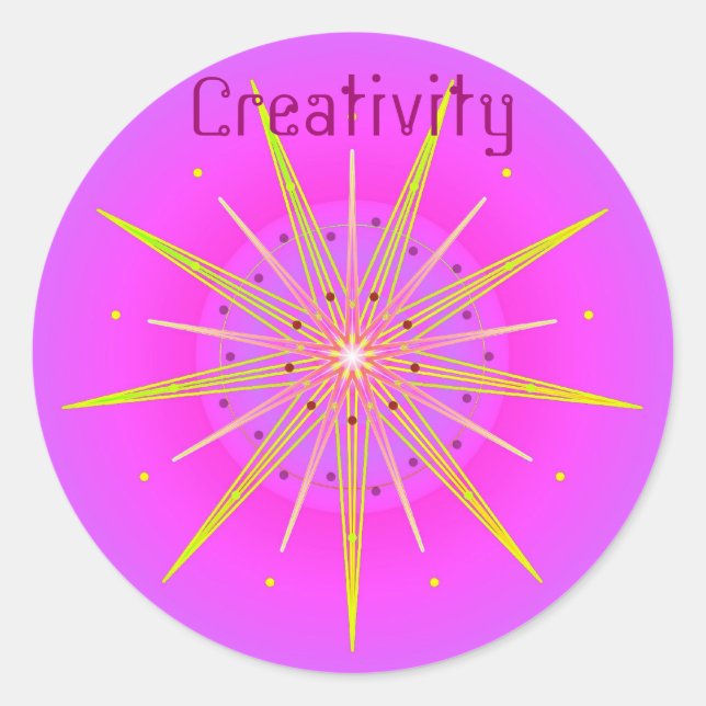 Creativity (Virtue sticker) Classic Round Sticker (Front)