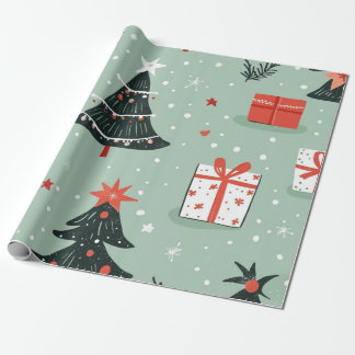 Creator Christmas Blue Wrapping Paper