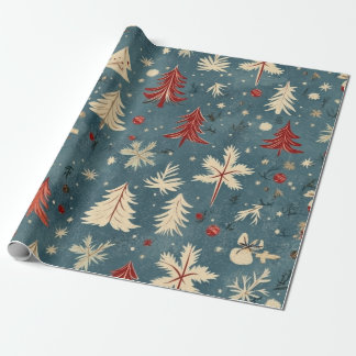 Creator Christmas Blue Wrapping Paper