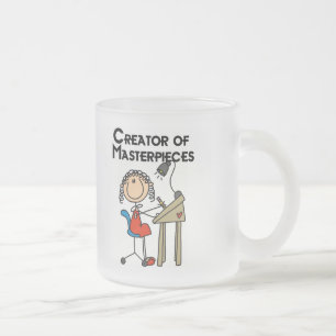 Creator of Masterpieces Tshirts and Gifts Frosted Glass Coffee Mug