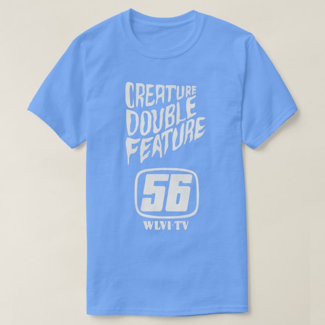 Creature Double Feature 70s Horror WLVI 56 Boston T-Shirt (Design Front)