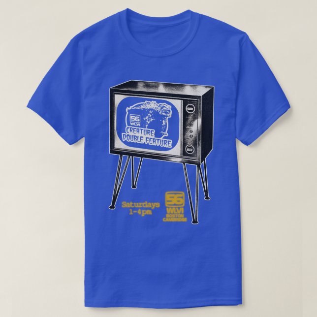 Creature Double Feature TV WLVI 56 Boston T-Shirt (Design Front)