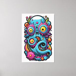 Creature From the Memphis Design Group Lagoon Canvas Print