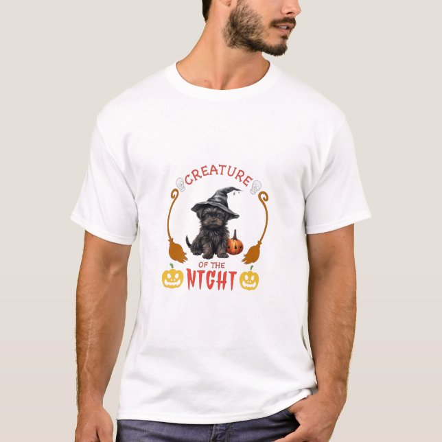 Creature Of The Night Airedale Terrier T-Shirt (Front)
