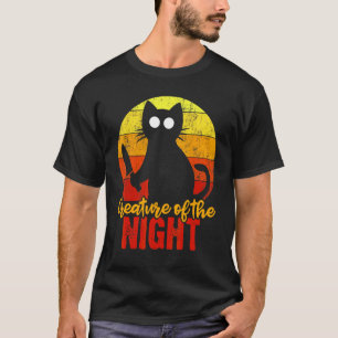 Creature Of The Night Cat Gory Bloody Halloween T-Shirt