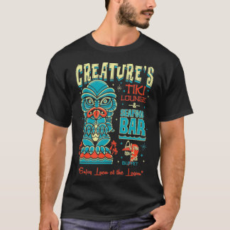 Creature Tiki Lounge Lagoon  Retro Hawaii Surf mov T-Shirt
