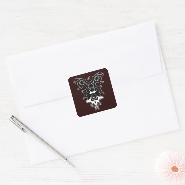 Creature X v2 Square Sticker (Envelope)