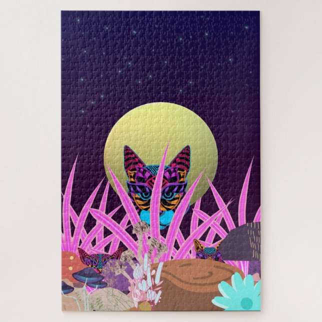 Creatures Beneath The Moon Jigsaw Puzzle (Vertical)