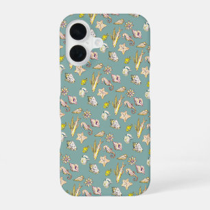 Creatures fom the ocean aquamarine iPhone 16 case