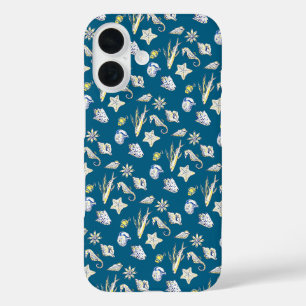 Creatures fom the ocean blue iPhone 16 case