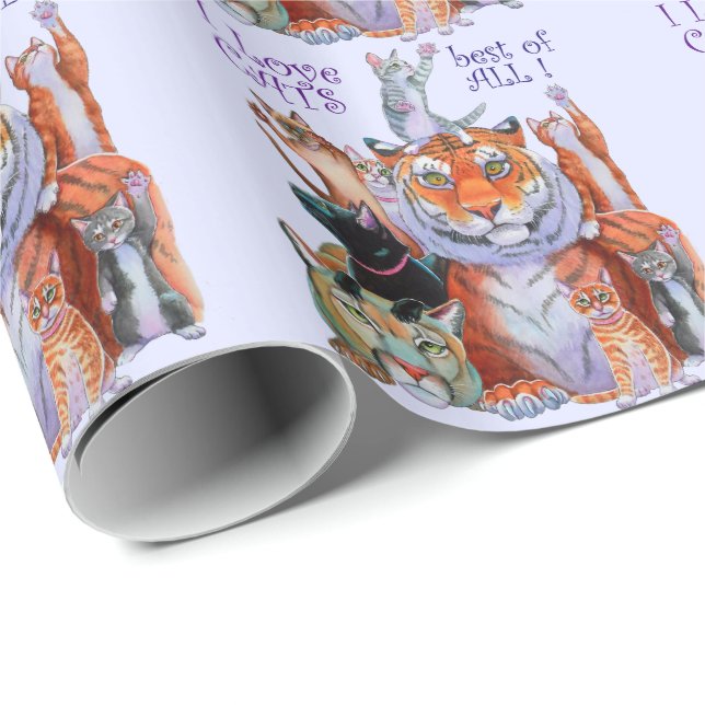 Creatures Great and Small Cat! Wrapping Paper (Roll Corner)