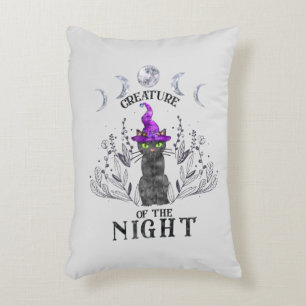 Creatures of the Night – Halloween Black Cat Decorative Cushion