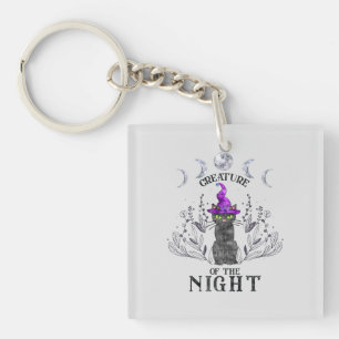 Creatures of the Night – Halloween Black Cat Key Ring