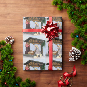 Creche Christmas Village Paper
