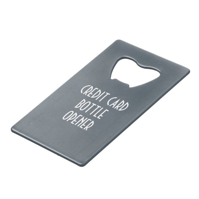 Credit card bottle opener (Front Angled)