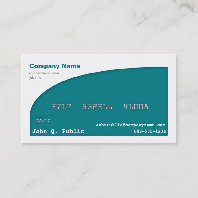 Credit Card Business Card (Front)