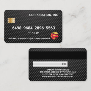 Credit Card   Carbon Fibre Pattern