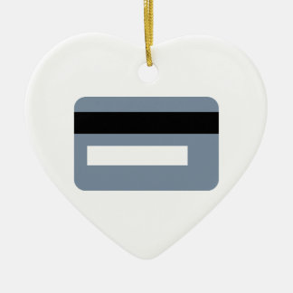 Credit card ceramic tree decoration