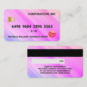 Credit Card   Colourful Pastels