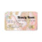 Credit card gold marble pink beauty monogram