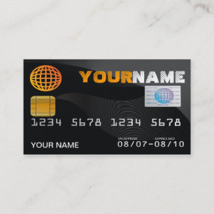credit card look business card