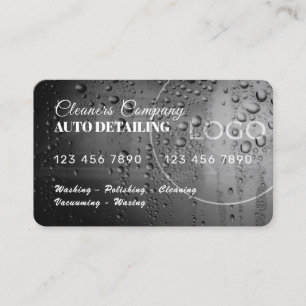 Credit card metal wash