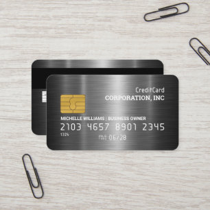 Credit Card   Metallic Brushed