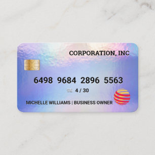 Credit Card   Pastel Foil Texture