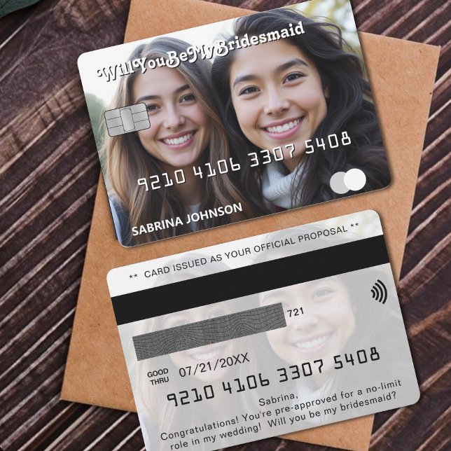 Credit Card Photo Bridesmaid Proposal (Credit Card Photo Bridesmaid Proposal
)